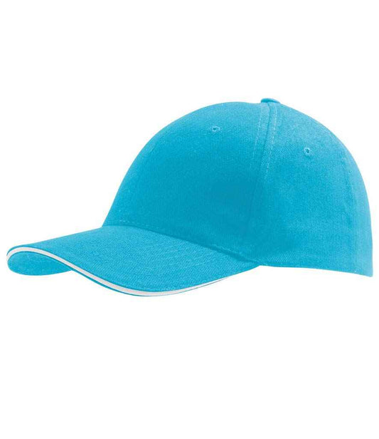 SOL'S Buffalo Cap | Turquoise Blue/White