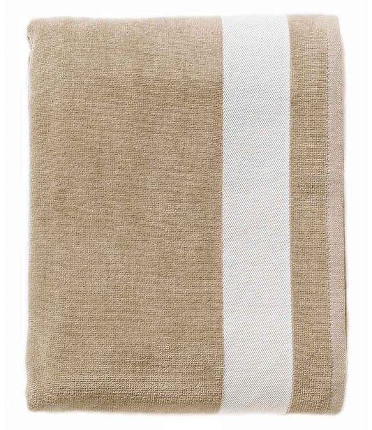 SOL'S Lagoon Beach Towel | Beige/White