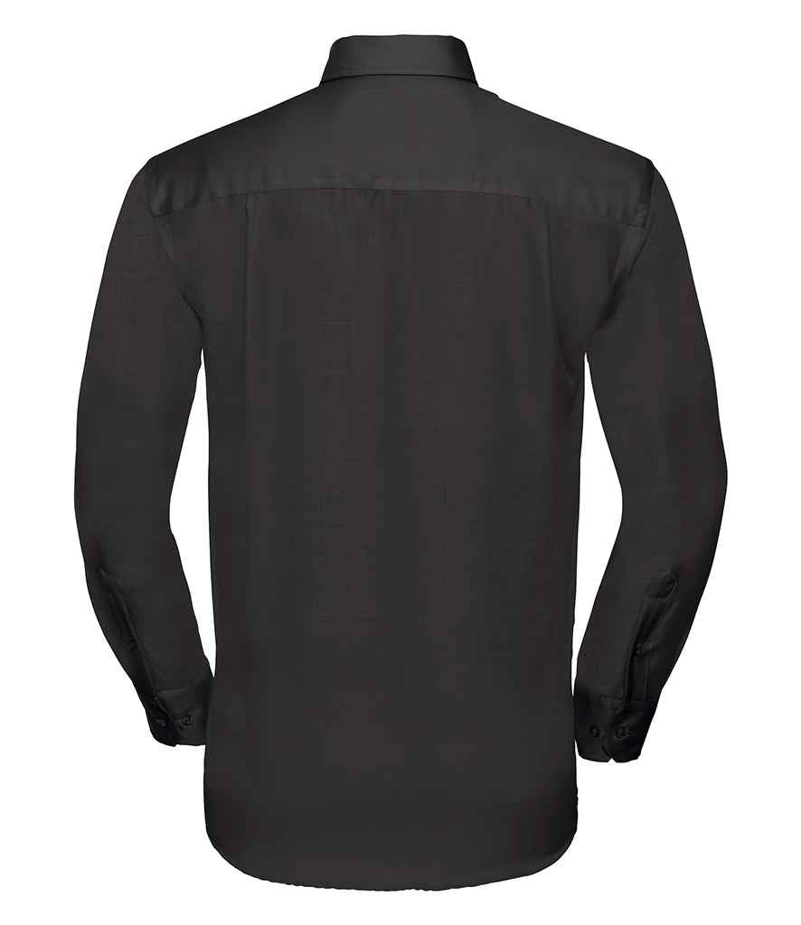 Russell Collection Long Sleeve Ultimate Non-Iron Shirt | Black