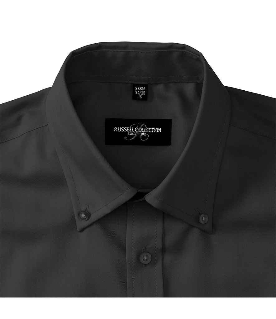 Russell Collection Long Sleeve Ultimate Non-Iron Shirt | Black
