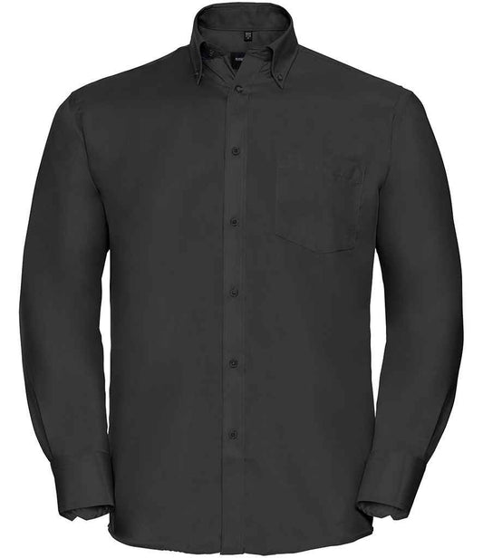 Russell Collection Long Sleeve Ultimate Non-Iron Shirt | Black