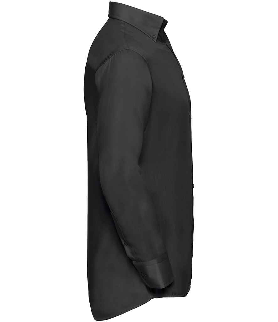 Russell Collection Long Sleeve Ultimate Non-Iron Shirt | Black