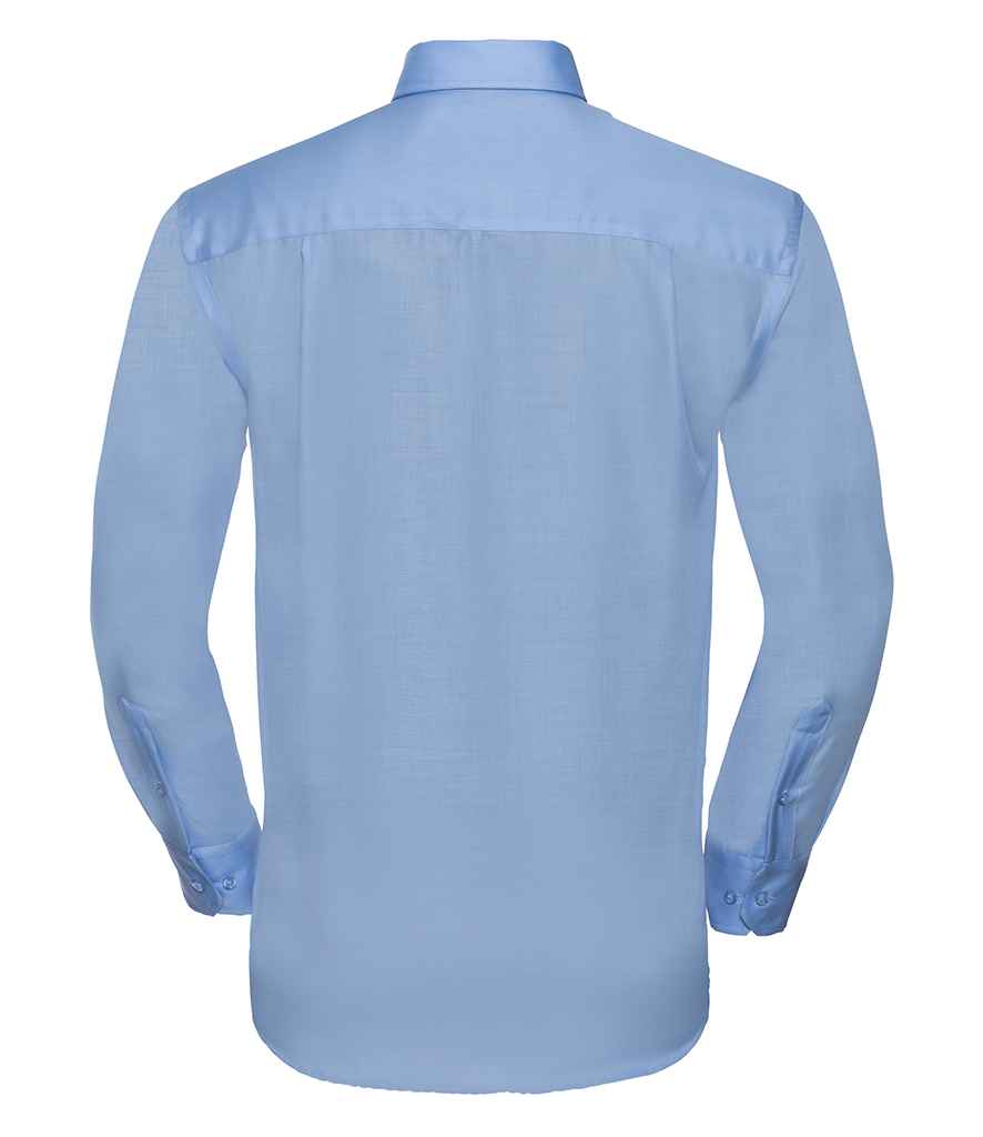Russell Collection Long Sleeve Ultimate Non-Iron Shirt | Bright Sky