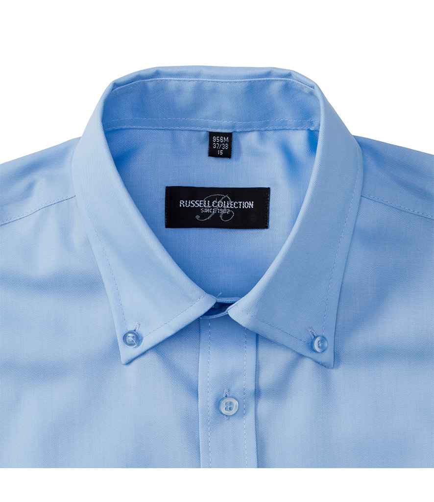 Russell Collection Long Sleeve Ultimate Non-Iron Shirt | Bright Sky