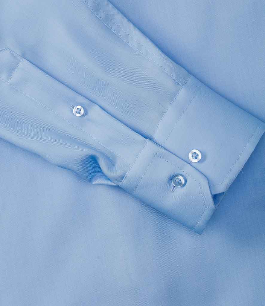 Russell Collection Long Sleeve Ultimate Non-Iron Shirt | Bright Sky