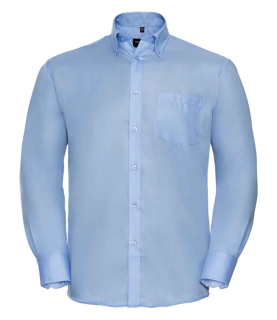 Russell Collection Long Sleeve Ultimate Non-Iron Shirt | Bright Sky