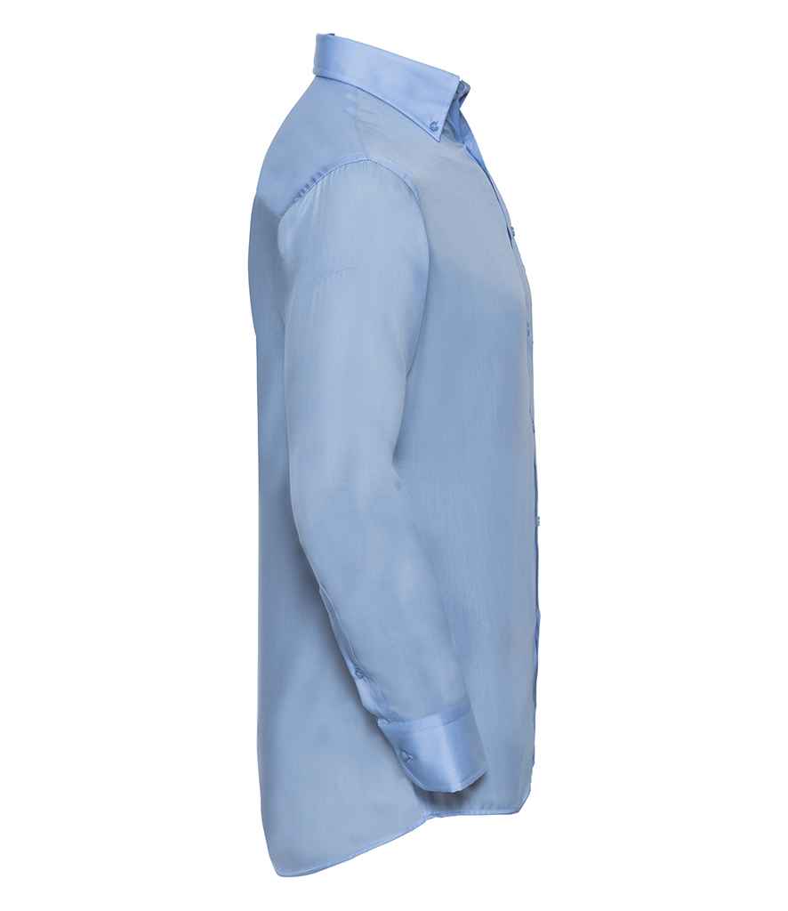 Russell Collection Long Sleeve Ultimate Non-Iron Shirt | Bright Sky