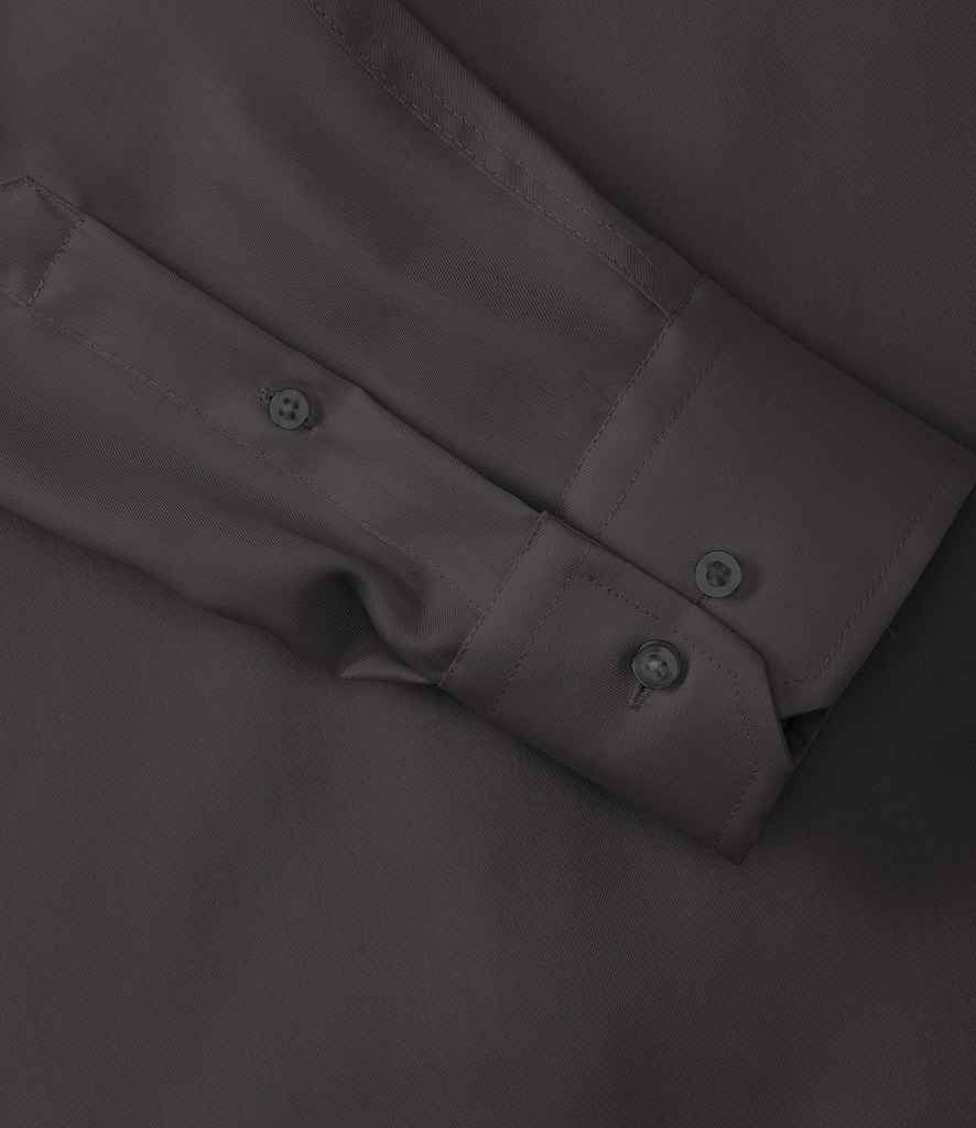 Russell Collection Long Sleeve Ultimate Non-Iron Shirt | Black