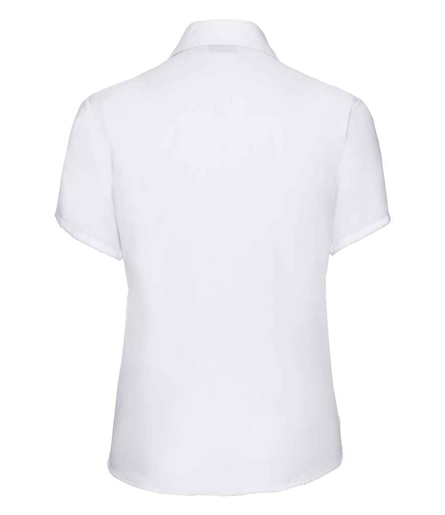 Russell Collection Ladies Short Sleeve Ultimate Non-Iron Shirt | White