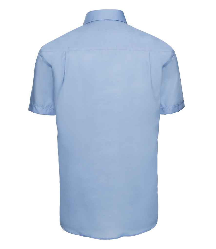 Russell Collection Short Sleeve Ultimate Non-Iron Shirt | Bright Sky