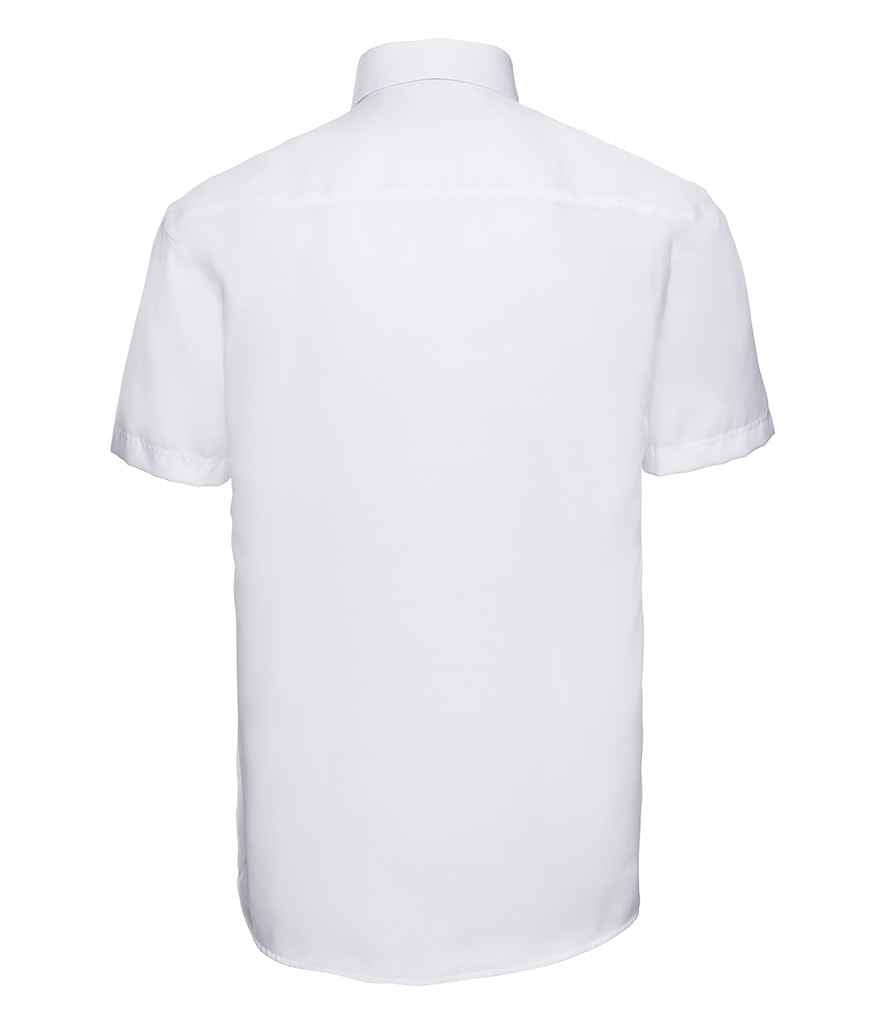 Russell Collection Short Sleeve Ultimate Non-Iron Shirt | White