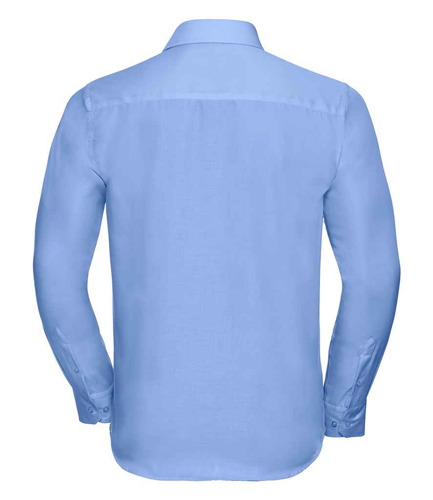 Russell Collection Long Sleeve Tailored Ultimate Non-Iron Shirt | Bright Sky
