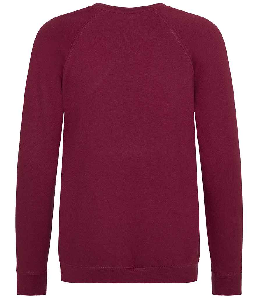 AWDis Academy Kids Raglan Sweatshirt | Burgundy