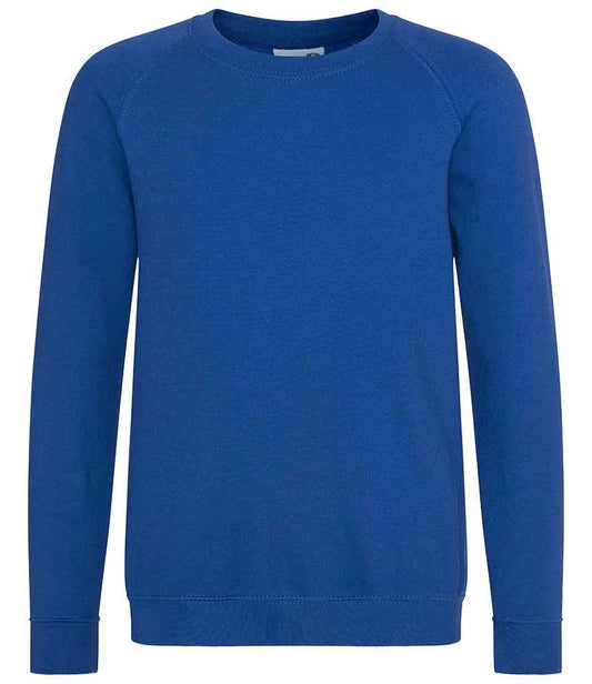 AWDis Academy Kids Raglan Sweatshirt | Deep Royal