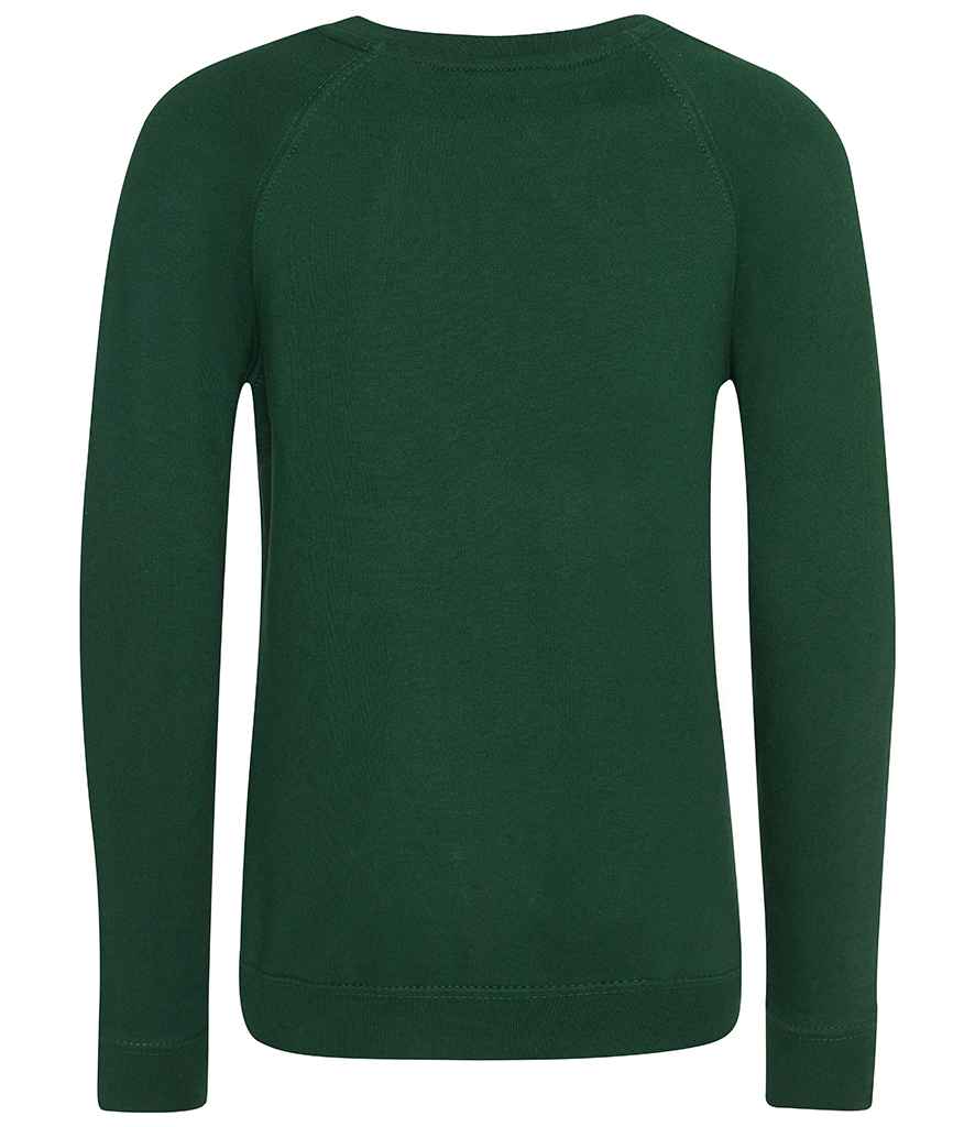 AWDis Academy Kids Raglan Sweatshirt | Green