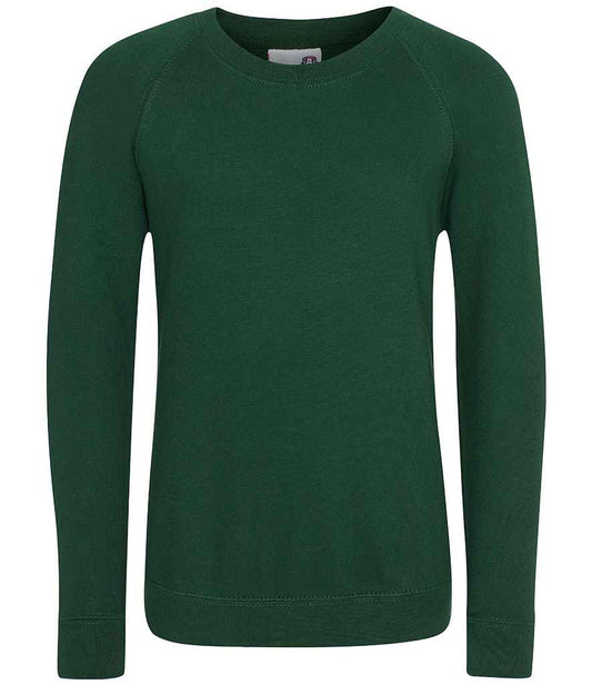 AWDis Academy Kids Raglan Sweatshirt | Green