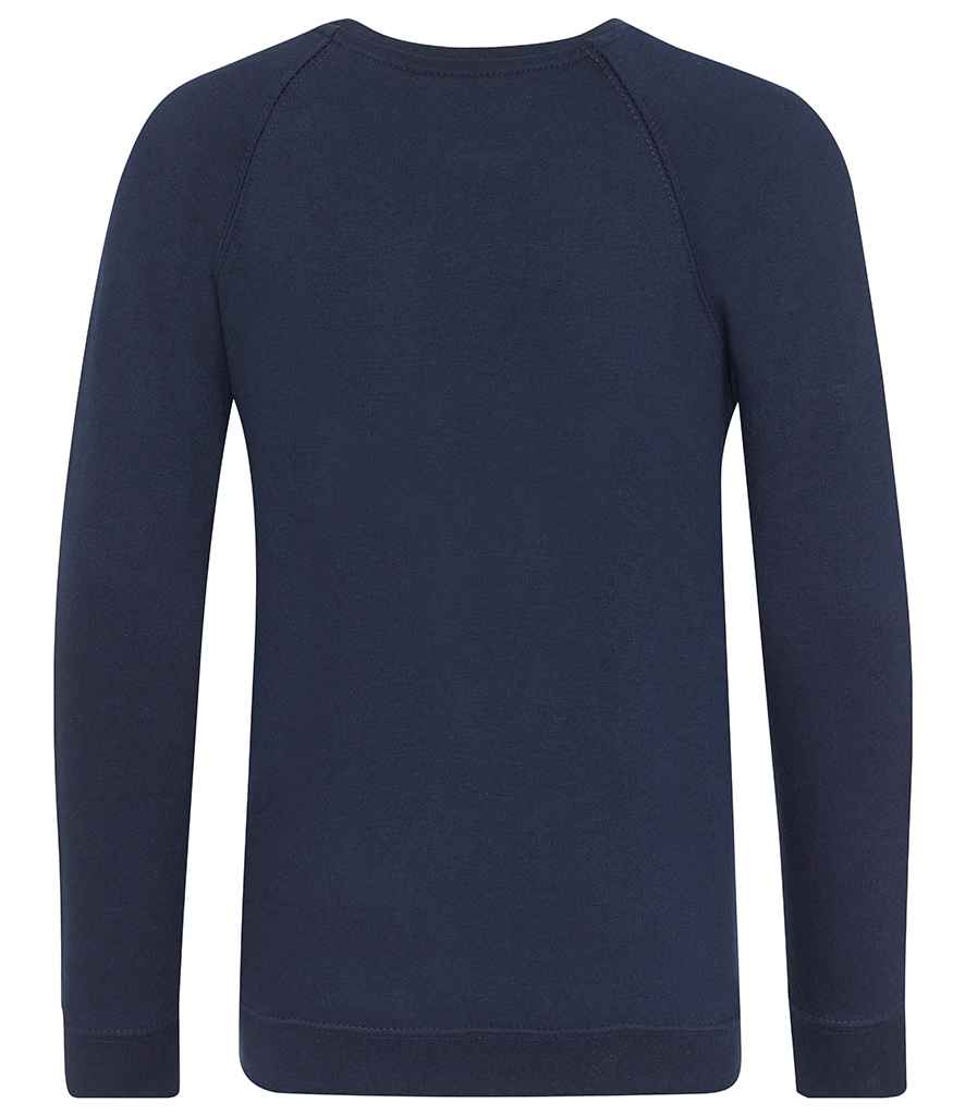 AWDis Academy Kids Raglan Sweatshirt | Navy