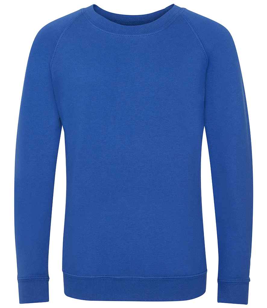 AWDis Academy Kids Raglan Sweatshirt | Royal Blue
