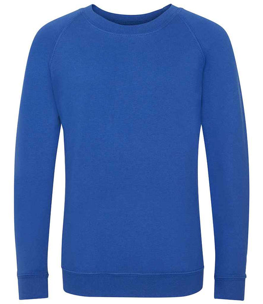 AWDis Academy Kids Raglan Sweatshirt | Royal Blue