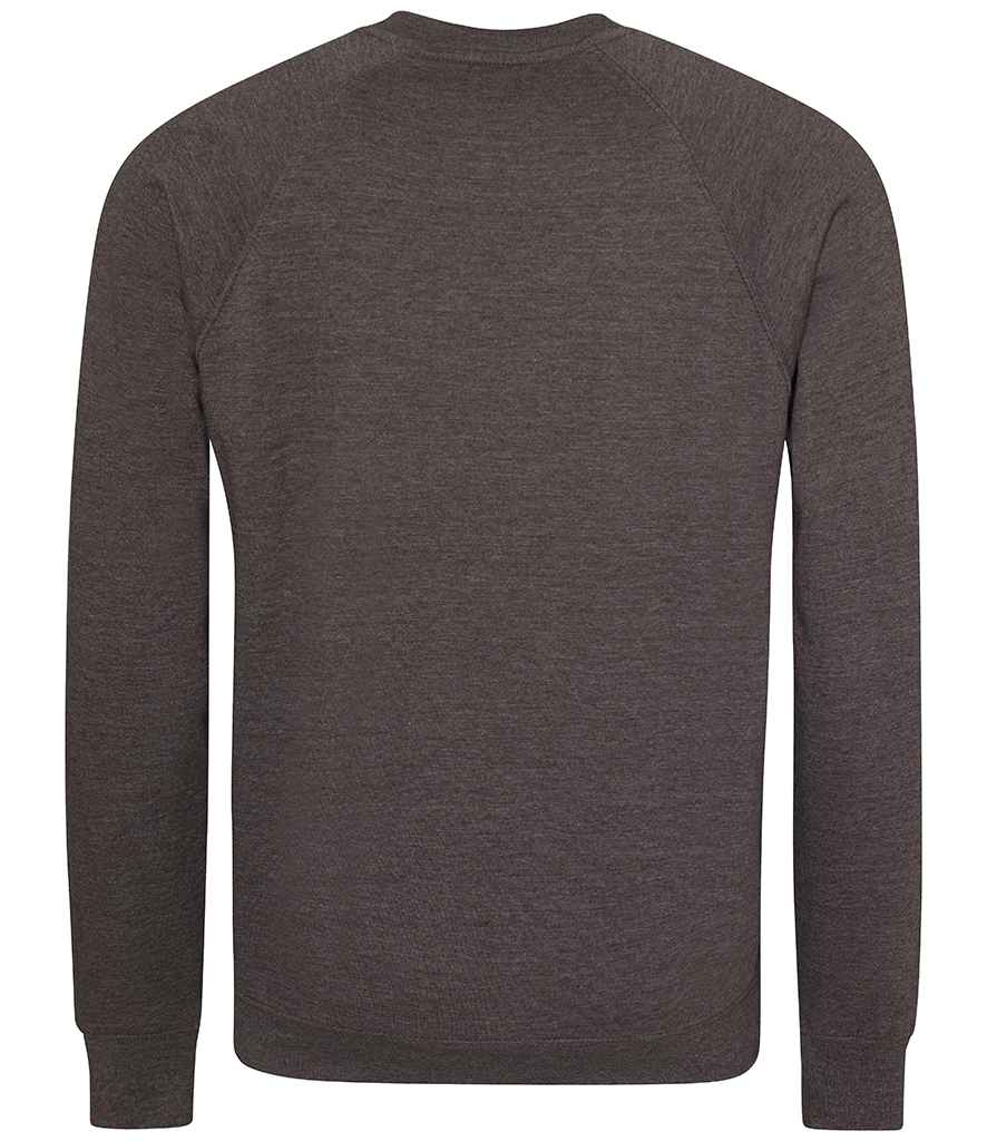 AWDis Academy Senior Raglan Sweatshirt | Charcoal