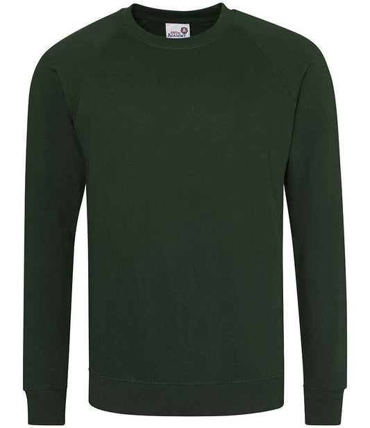 AWDis Academy Senior Raglan Sweatshirt | Green