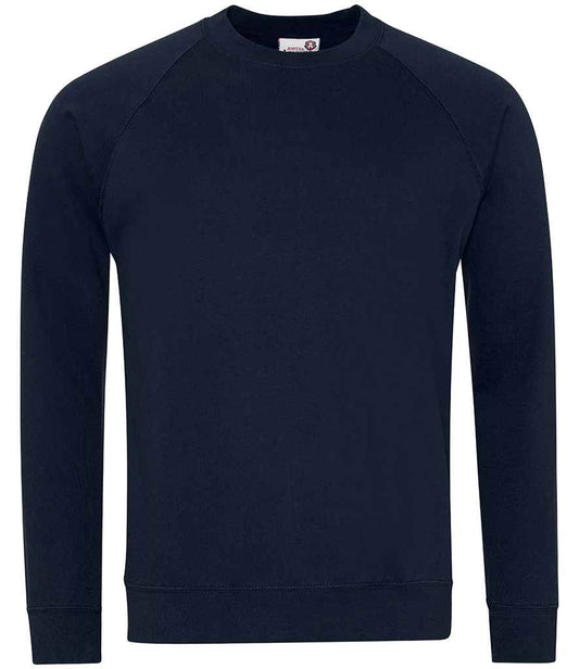 AWDis Academy Senior Raglan Sweatshirt | Navy
