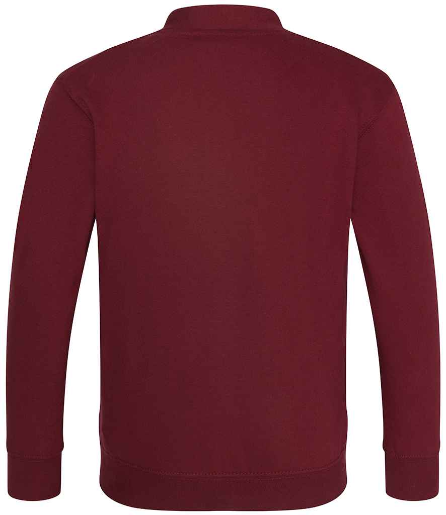 AWDis Academy Kids Sweat Cardigan | Burgundy