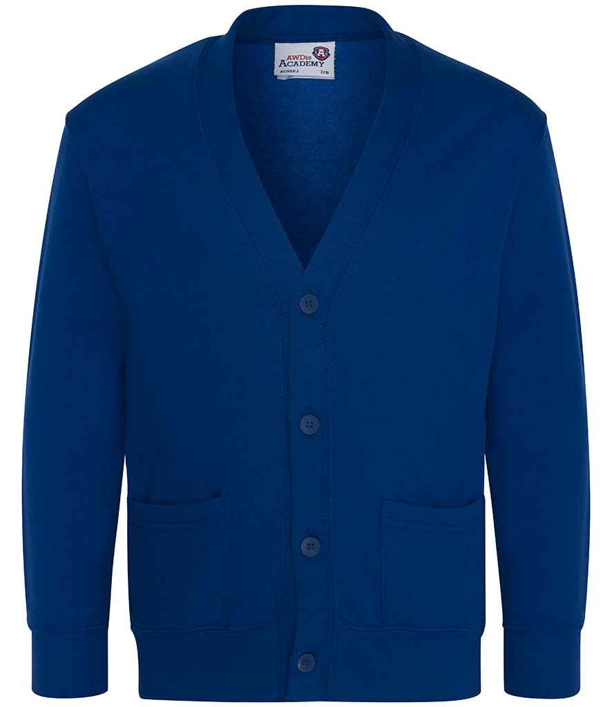 AWDis Academy Kids Sweat Cardigan | Deep Royal