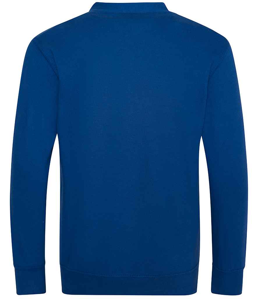 AWDis Academy Kids Sweat Cardigan | Royal Blue