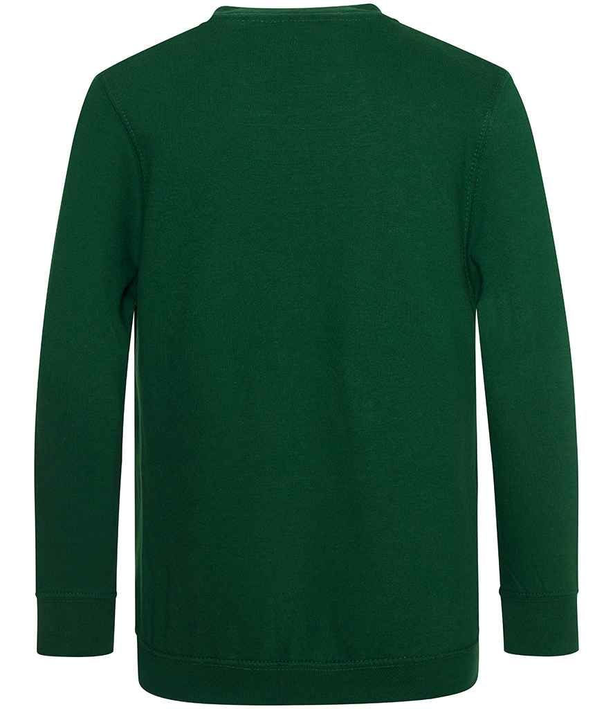 AWDis Academy Kids V Neck Sweatshirt | Green
