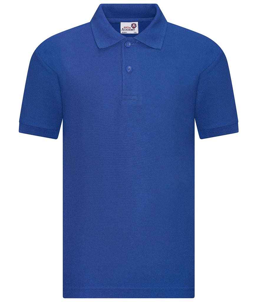 AWDis Academy Kids Piqué Polo Shirt | Royal Blue