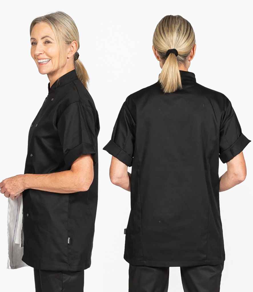 Dennys Short Sleeve Chef's Jacket | Black