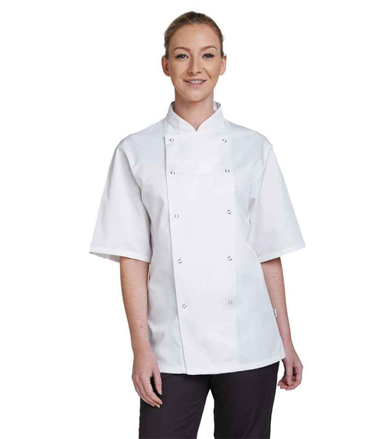 Dennys Short Sleeve Chef's Jacket | White