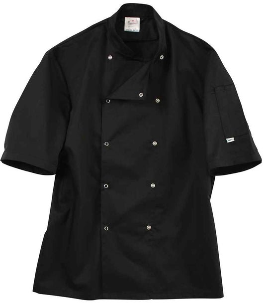 ADC Short Sleeve Coolmax® Chef's Jacket | Black
