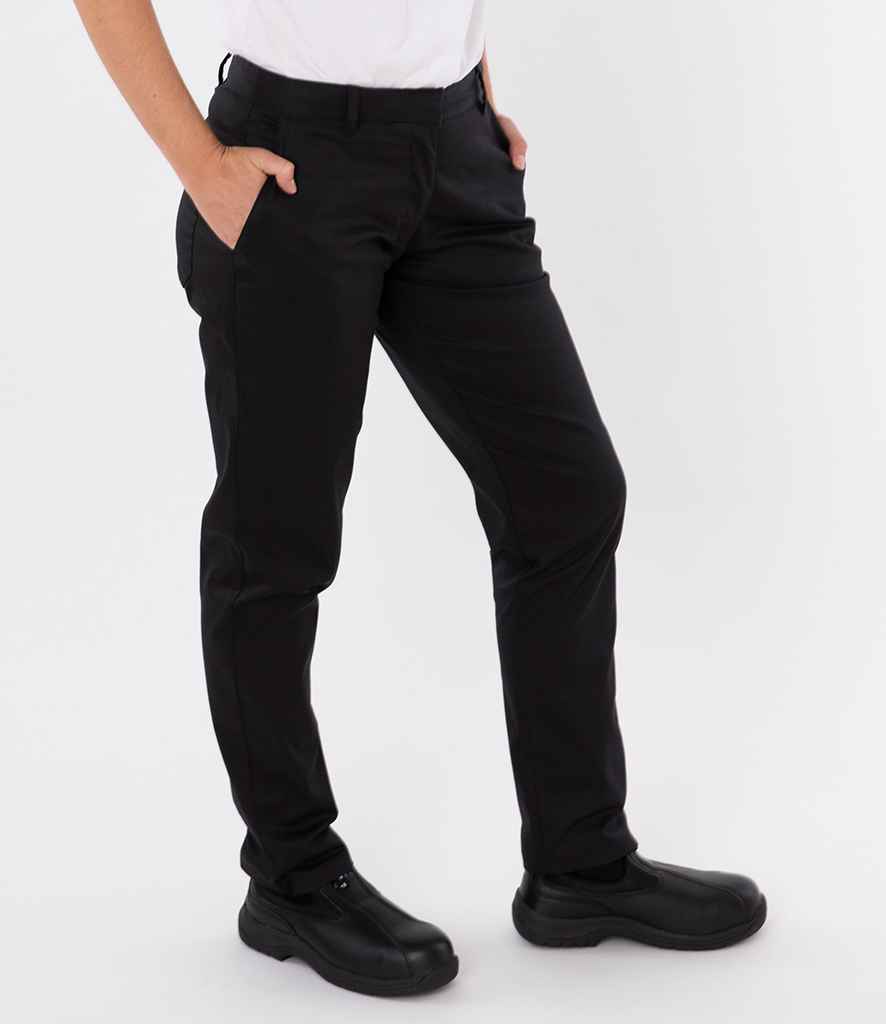 ADC Ladies Slim Fit Stretch Trousers | Black