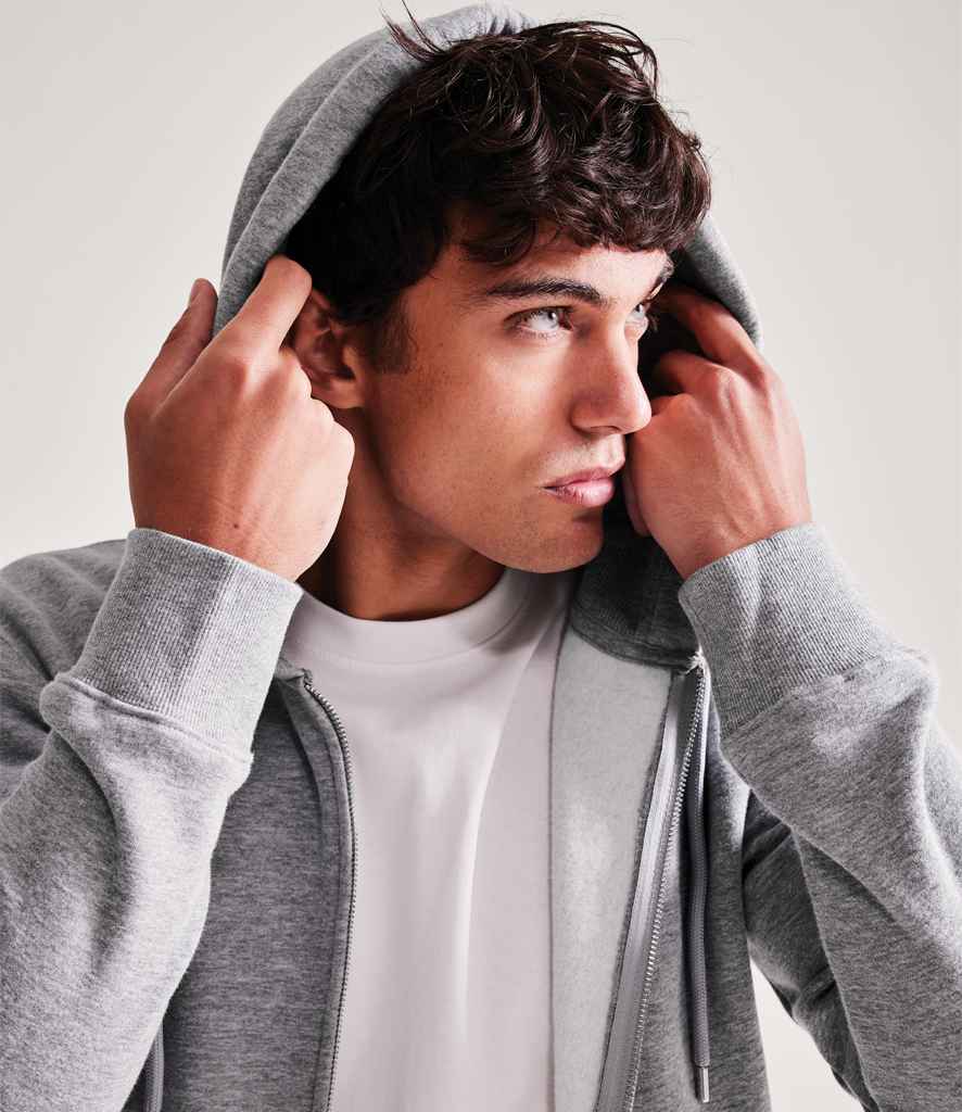Anthem Organic Full Zip Hoodie | Grey Marl