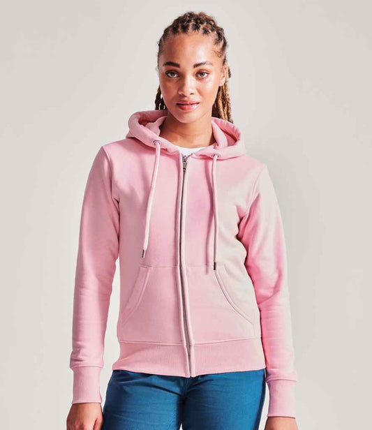 Anthem Ladies Organic Full Zip Hoodie | Pink