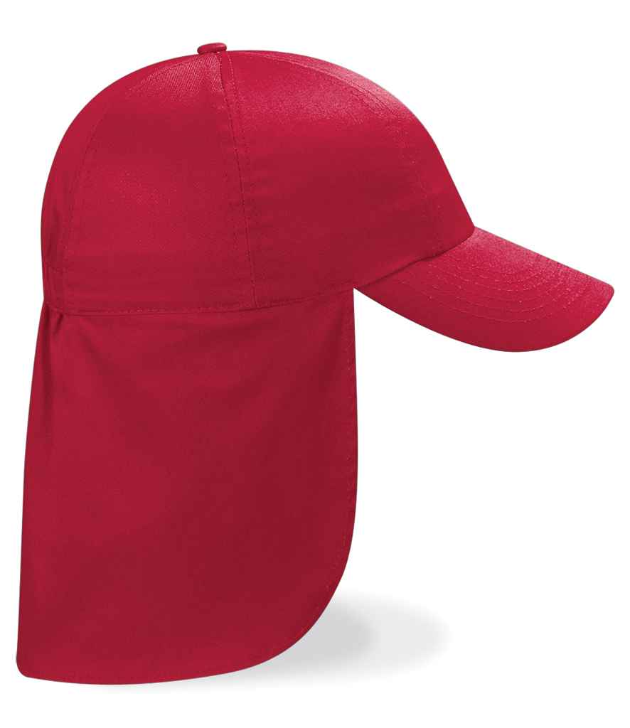 Beechfield Kids Legionnaire Style Cap | Classic Red