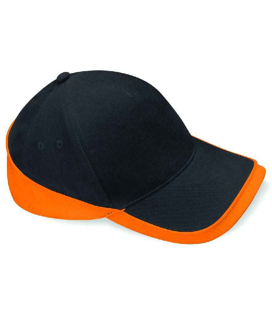 Beechfield Teamwear Competition Cap | Black/Orange