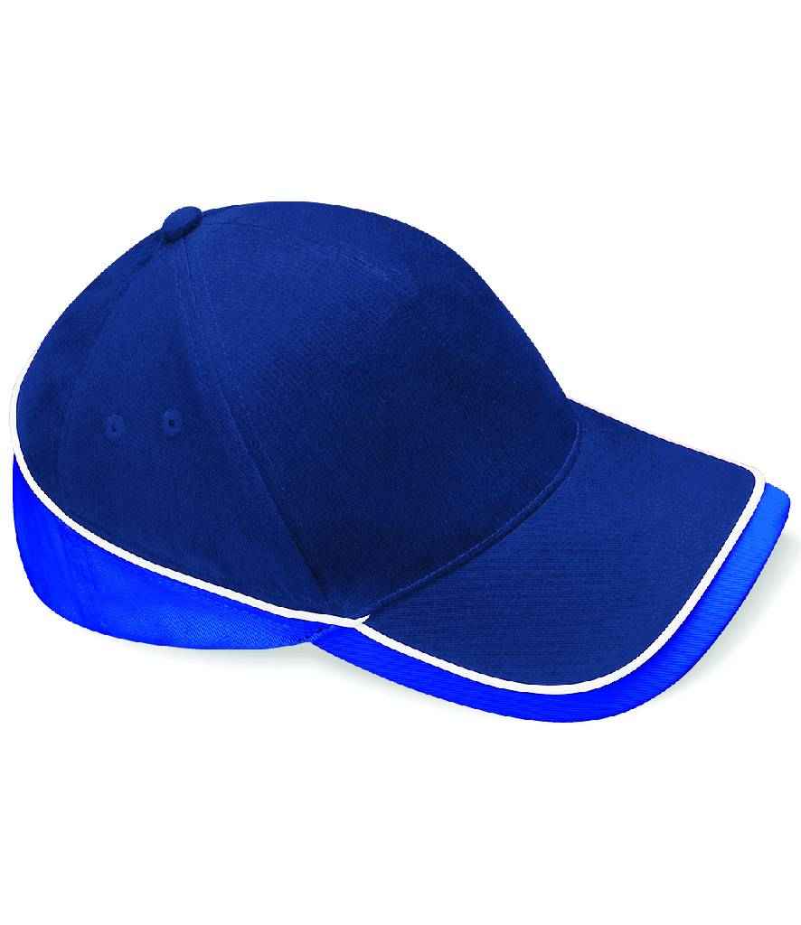 Beechfield Teamwear Competition Cap | French Navy/Bright Royal/White