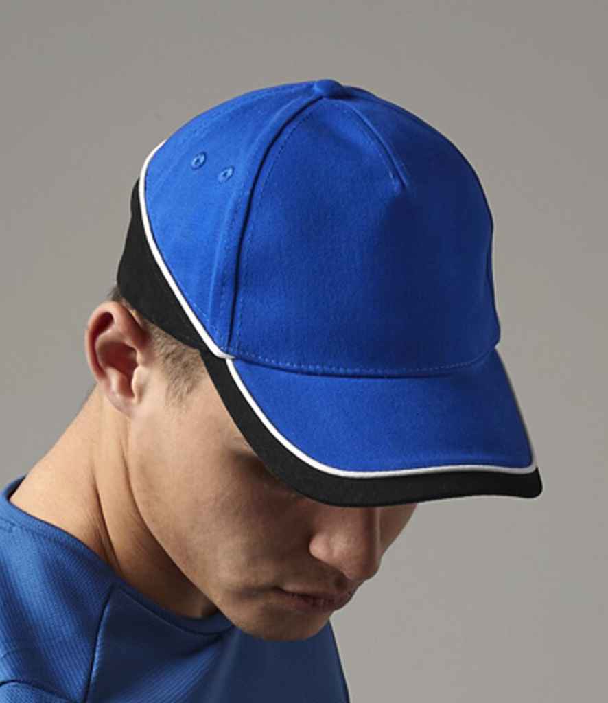 Beechfield Teamwear Competition Cap | Bright Royal/Black/White