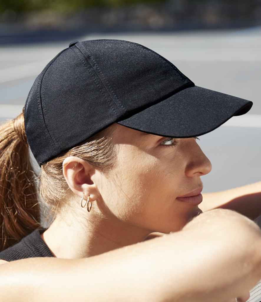 Beechfield Performance Ponytail Cap | Black