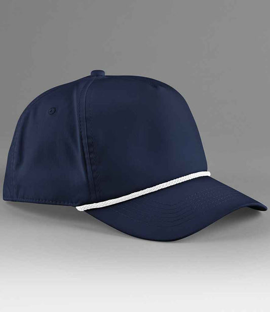 Beechfield Rope Detail Golf Cap | Navy/White
