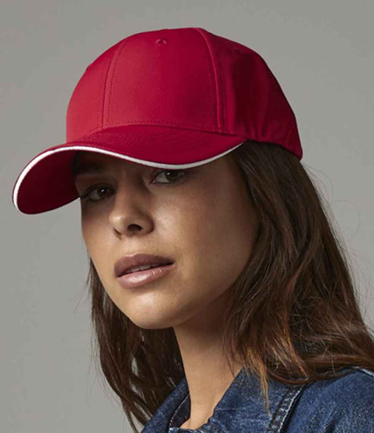 Beechfield Team Sports-Tech Cap | Classic Red/White