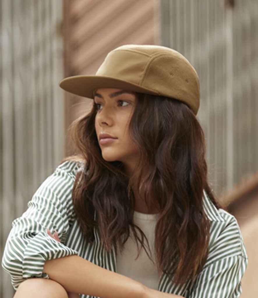 Beechfield Recycled Fleece Outdoor Camper Cap | Biscuit