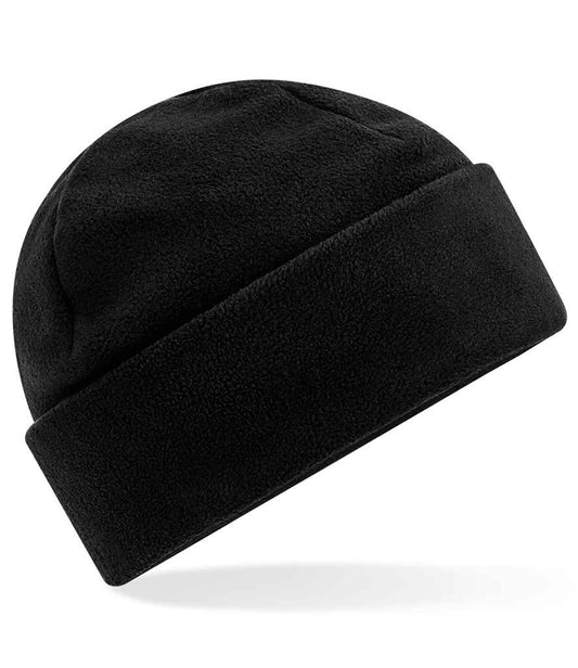 Beechfield Recycled Fleece Cuffed Beanie | Black