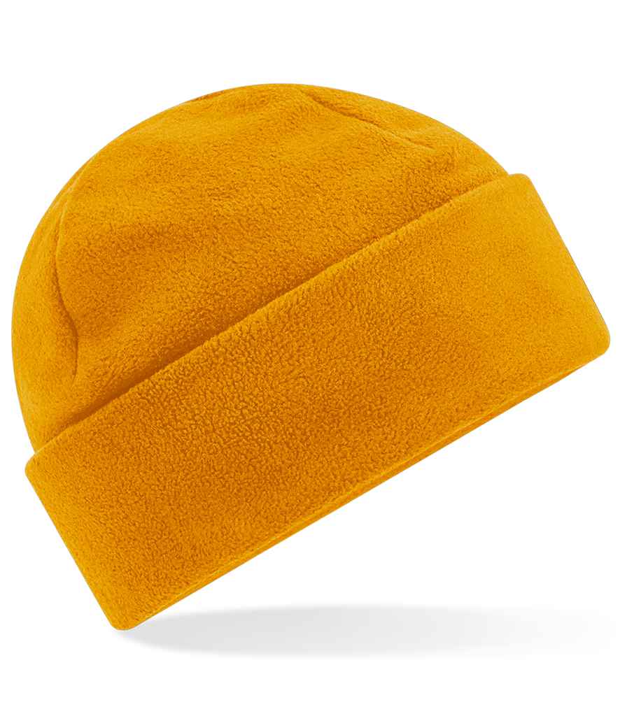 Beechfield Recycled Fleece Cuffed Beanie | Mustard