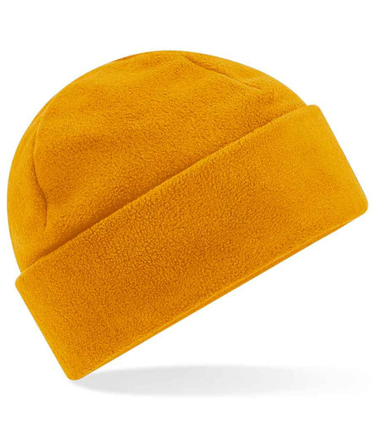 Beechfield Recycled Fleece Cuffed Beanie | Mustard