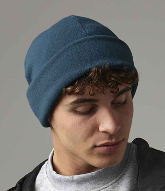 Beechfield Recycled Fleece Cuffed Beanie | Petrol