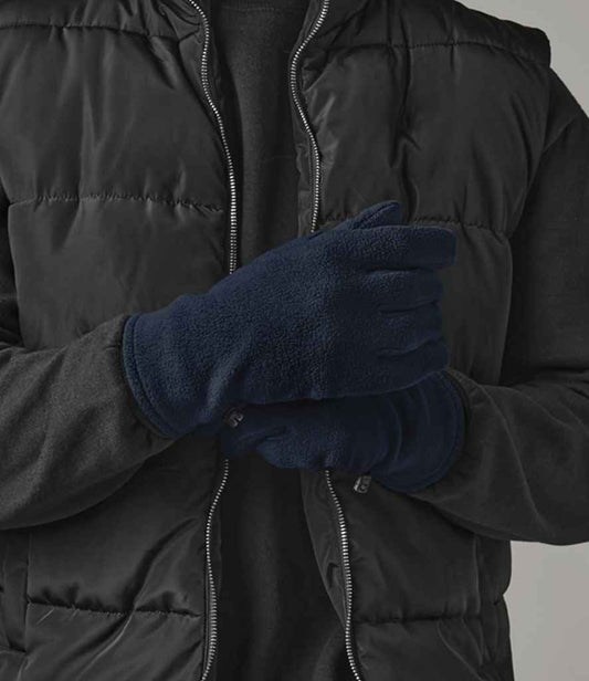 Beechfield Recycled Fleece Gloves | French Navy